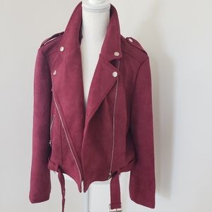 Apperloth A Faux Suede Jacket